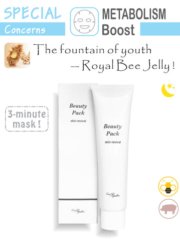 Japanese royal jelly facial mask, a metabolism boost in 3-minute 